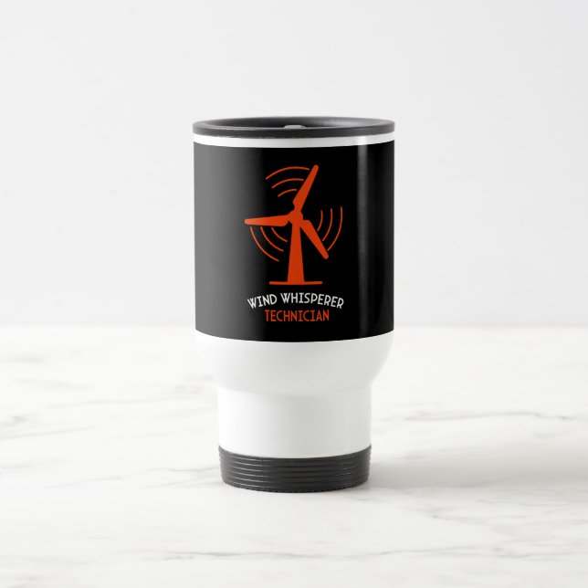 Windturbine Service Technician Travel Mug (Center)