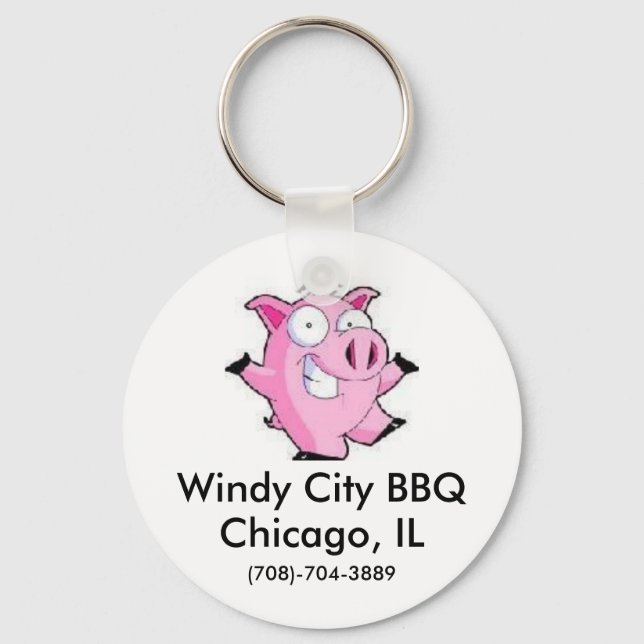 Windy City BBQ Key Ring (Front)