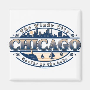 windy city chicago magnet
