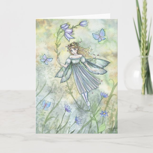 Windy Fairy Art Card, Notecard by Molly Harrison (Front)