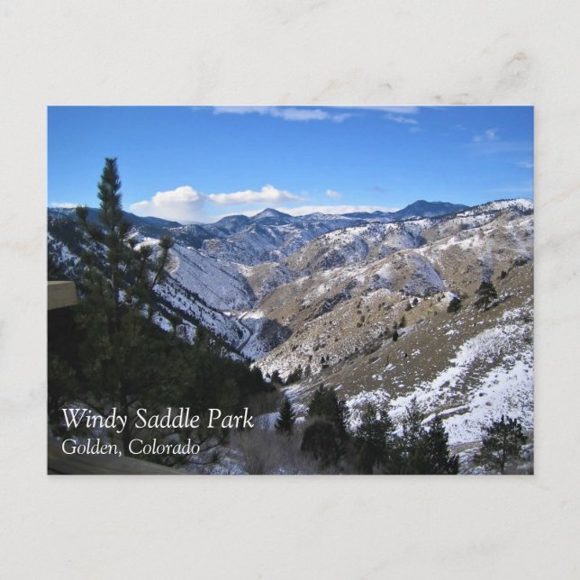 Windy Saddle Park, Golden, Colorado Postcard (Front)