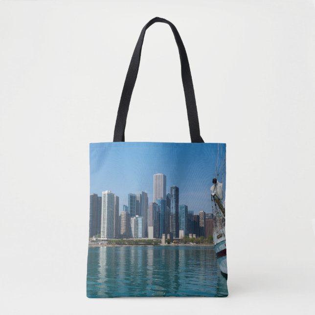Windy Sailing Tote Bag (Front)