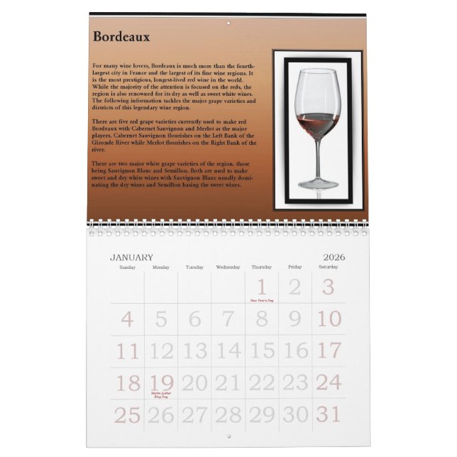 Wine 2010 Calendar (Jan 2026)