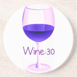 Wine:30 Red Wine Coaster