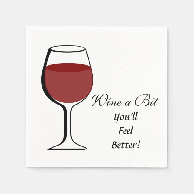 WINE A BIT - PAPER NAPKINS (Front)