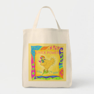 Wine a Little Chick Power Custom Yellow Tote Bag