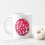 Wine a Little Laugh A Lot Personalised Coffee Mug<br><div class="desc">Fun coffee mug features fun text "Wine a Little Laugh A Lot" on a red wine stain and your first name printed vertically on the side. A memorable gift for family and friends or create for yourself. MATCHING items in our collection.</div>