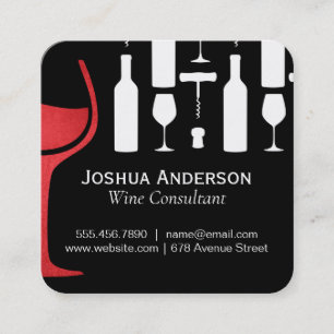 Wine Accessories Square Business Card