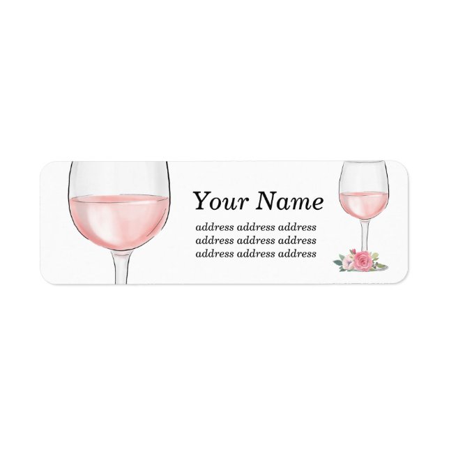 wine, adult birthday, wedding, floral (Front)