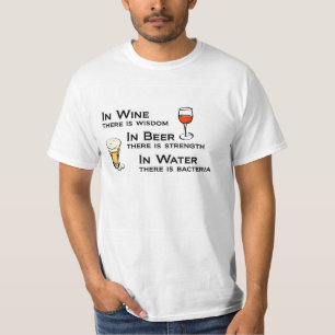 Wine and Beer Lovers t-shirt humour