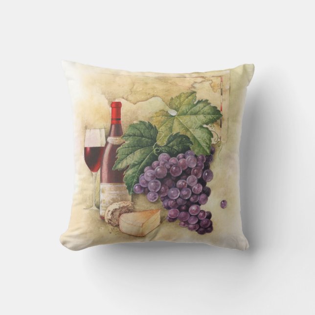 Wine and Cheese Cushion (Front)