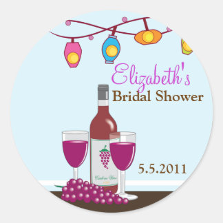 Wine and Cheese Customisable Favour Stickers