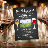 wine and cheese fundraiser event sip and support