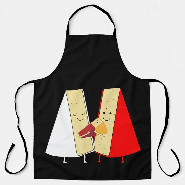 Wine And Cheese Lovers Apron (Front)