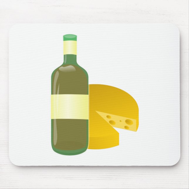 Wine and Cheese Mouse Pad (Front)