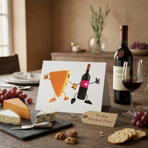 Wine And Cheese Note Cards
