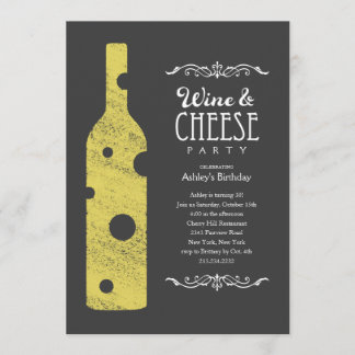 Wine and Cheese Party Invitations
