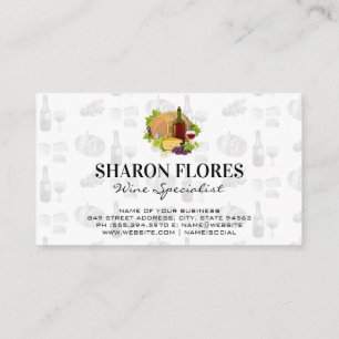 Wine and Cheese Picnic Business Card