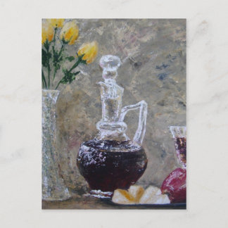Wine and Cheese Postcard