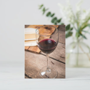 Wine and cheese postcard