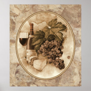 Wine and Cheese Poster