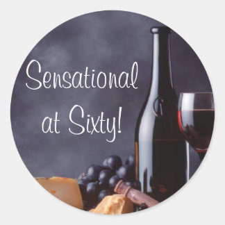 Wine and Cheese Sticker
