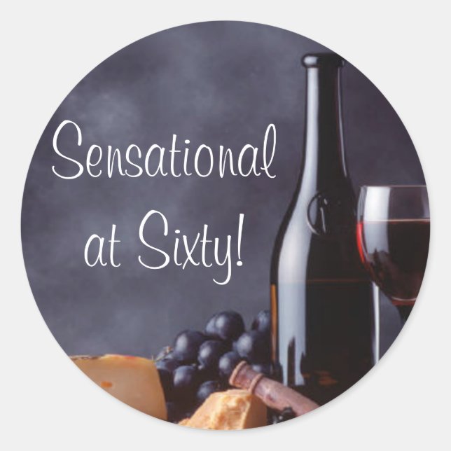 Wine and Cheese Sticker (Front)