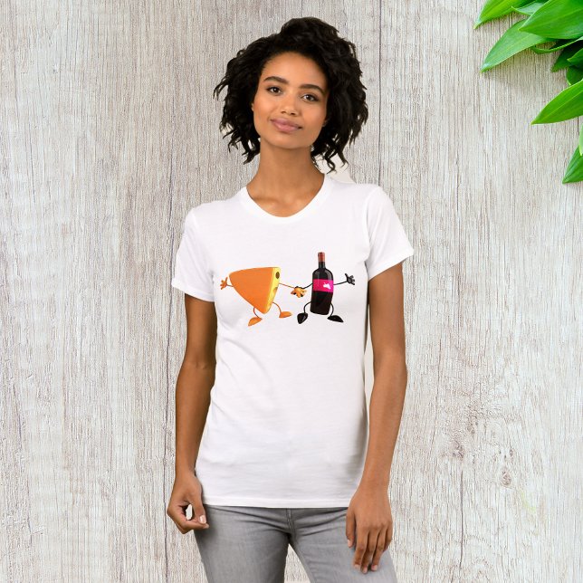 Wine And Cheese Womens T-Shirt (Creator Uploaded)