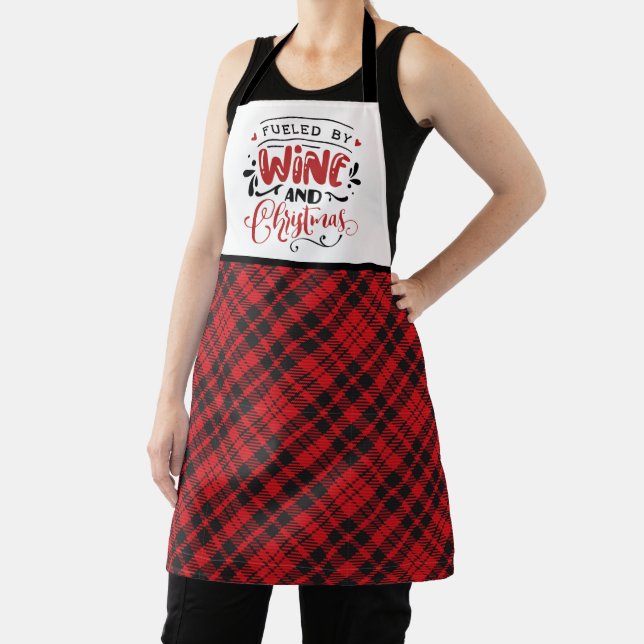 Wine and Christmas Apron (Insitu)