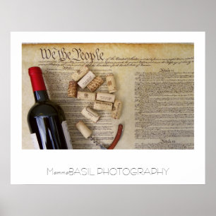 Wine and Constitution Poster! Poster