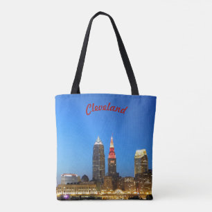 Wine and Gold Cleveland Tote Bag