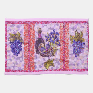 Wine And Grapes American MoJo Kitchen Towel