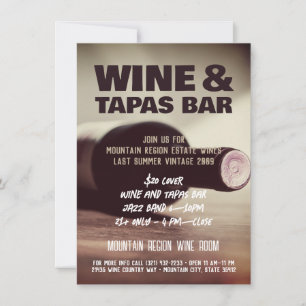 Wine and Music Custom Flyer Invitation