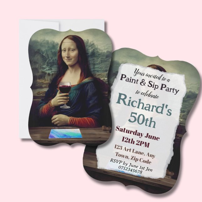 Wine and Paint party birthday celebration 50th (Creator Uploaded)