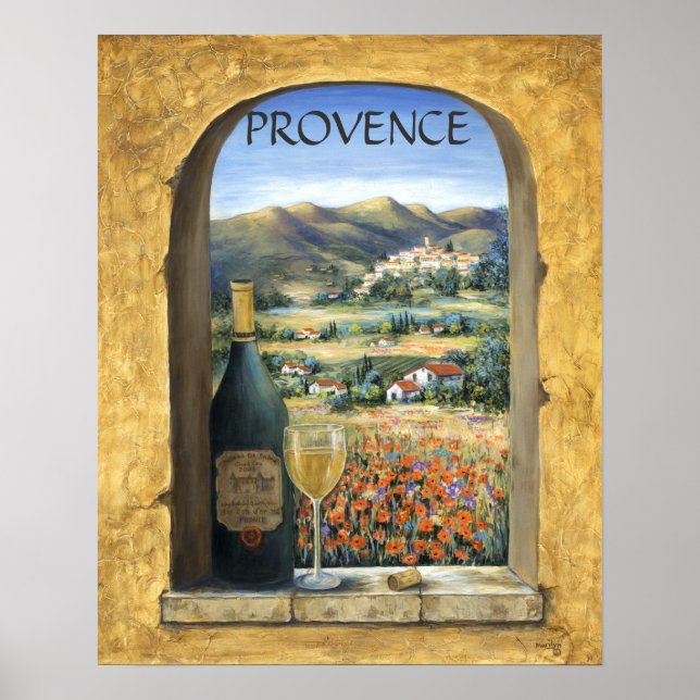 Wine And Poppies Poster (Front)