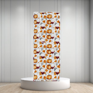 Wine and Pumpkins Watercolor Autumn  Wine Gift Bag