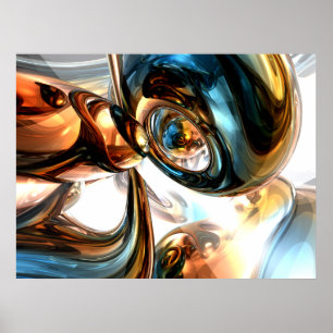 Wine and Spirits Abstract Poster