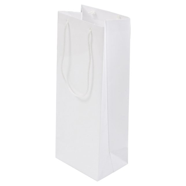 WINE BAG GIFT BAG GLOSSY (Front Angled)