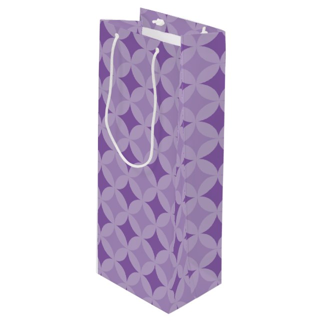 Wine Bag - Overlapping Circles (Front Angled)