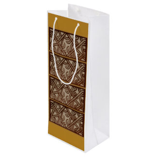 Wine Bag with unique Gold Art