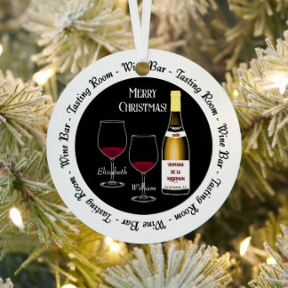 Wine Bar and Tasting Room Christmas Ornament