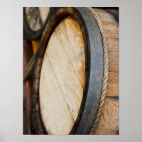 Wine Barrel Lid Closeup