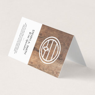 Wine Barrel Wood Business Card