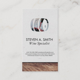 Wine Barrel Wood Trim Wine Lovers Business Card