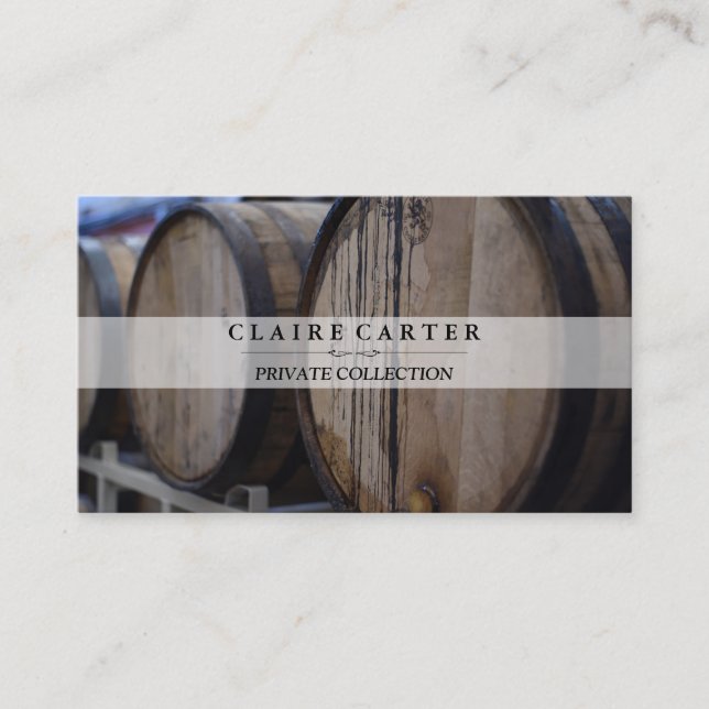 Wine Barrels Business Card (Front)