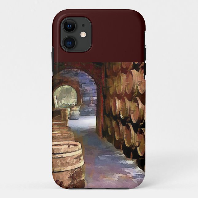 Wine Barrels in the Wine Cellar Case-Mate iPhone Case (Back)