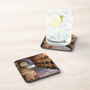 Wine Barrels in the Wine Cellar Coaster