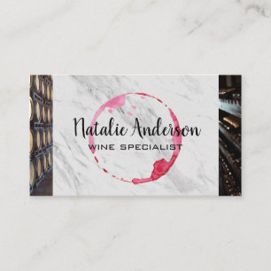 Wine Barrels Wine Bottles Business Card