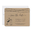 Wine & Beer Toast Save the Date Announcement
