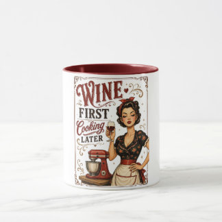 Wine Before Cooking Coffee Mug